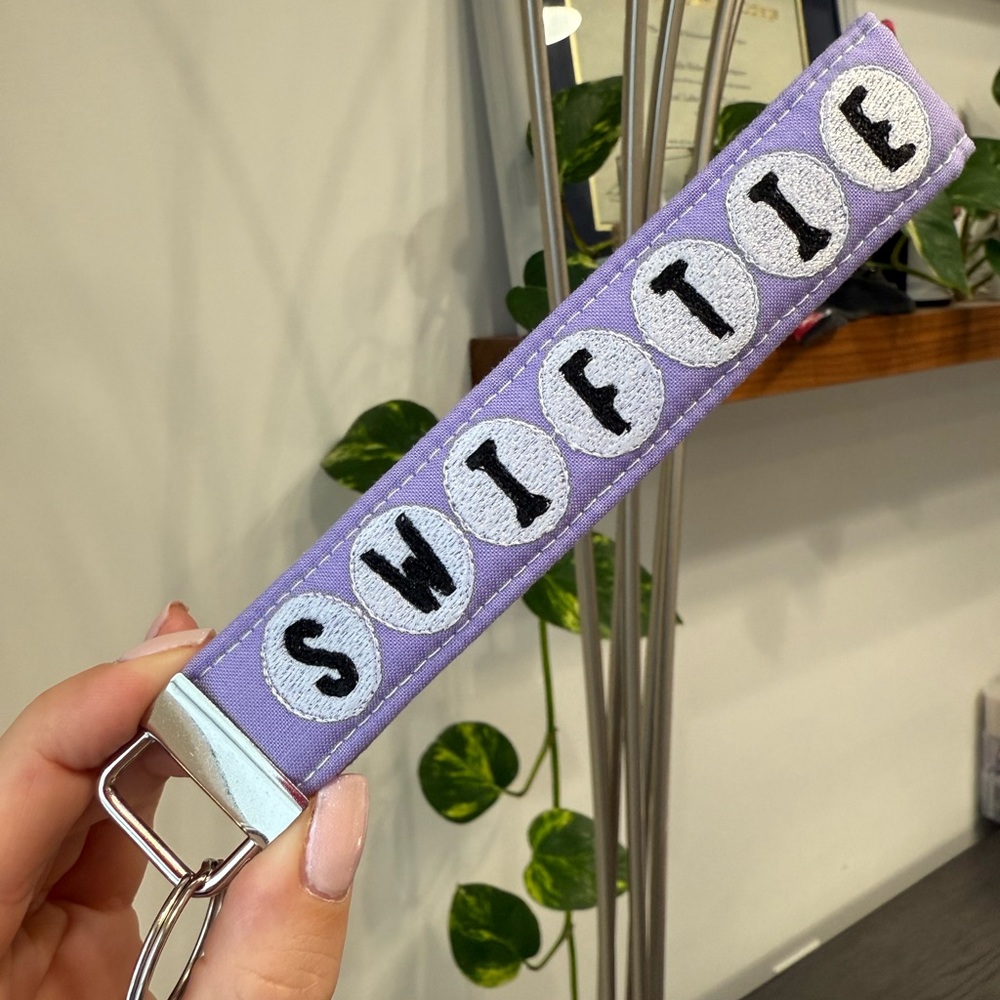 Taylor Swift inspired keychain wristlet or bag charm